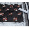 Khadisilk material black colour kalamkari printed saree