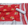 Khadisilk material maroon colour kalamkari printed saree