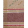 Beige coloured exquisite pure linen embroidered saree