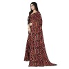 Rekha Maniyar Women's Georgette Saree With Geomatric Print And Unstitched Blouse