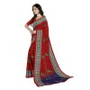 Rekha Maniyar Women's Georegette Saree With Paisley Print And Unstitched Blouse