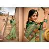 Green coloured matka silk saree with blouse