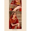 Rust coloured matka silk saree with blouse