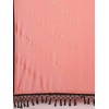 Peach coloured foil printed saree with embroidery blouse